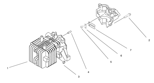 Crankcase Assembly Diagram and Parts List for 20709 8900001 - 89999999 Toro Lawn Mower