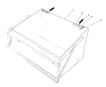 Leaf Bag Model No. 59123 (Optional) Diagram and Parts List for 56155 5000001 - 5999999 Toro Lawn Tractor