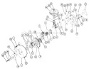 5056 Transmission Parts List Diagram and Parts List for 3-0113 1974 Toro Lawn Tractor