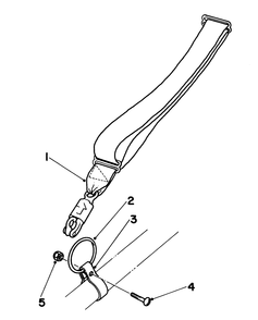 Harness, Clamp & Ring Assembly Diagram and Parts List for 51607 2000001 - 2999999 Toro Trimmer