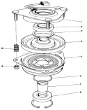 Clutch Assembly No. 54-3200 Diagram and Parts List for 30102 0000001-0999999 - 1990 Toro Lawn Mower