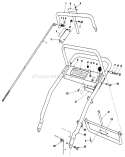 Handle Assembly Diagram and Parts List for 30102 8000001-8999999 - 1988 Toro Lawn Mower