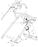 Handle Assembly Diagram and Parts List for 30111 4000001-4999999 - 1984 Toro Lawn Mower