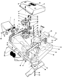 36" Cutting Deck Diagram and Parts List for 30111 4000001-4999999 - 1984 Toro Lawn Mower