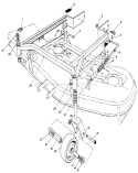 52" Carrier Frame Diagram and Parts List for 30111 4000001-4999999 - 1984 Toro Lawn Mower