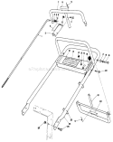 Handle Assembly Diagram and Parts List for 30111 5000001-5999999 - 1985 Toro Lawn Mower