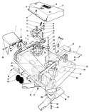 36" Cutting Deck Diagram and Parts List for 30111 5000001-5999999 - 1985 Toro Lawn Mower