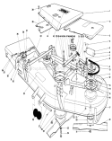 52" Cutting Deck Diagram and Parts List for 30111 5000001-5999999 - 1985 Toro Lawn Mower