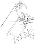 Handle Assembly Diagram and Parts List for 30111 6000001-6999999 - 1986 Toro Lawn Mower