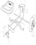 Sulky Kit Diagram and Parts List for 30111 6000001-6999999 - 1986 Toro Lawn Mower