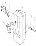 Muffler Assembly Diagram and Parts List for 30112 0000001-0999999 - 1990 Toro Lawn Mower
