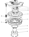 Clutch Assembly Diagram and Parts List for 30112 0000001-0999999 - 1990 Toro Lawn Mower