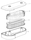 Air Cleaner Assembly Diagram and Parts List for 30112 6000001-6999999 - 1986 Toro Lawn Mower