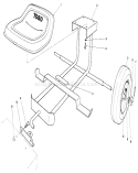 Sulky Kit Diagram and Parts List for 30112 7000001-7999999 - 1987 Toro Lawn Mower