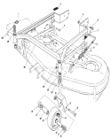 52" Carrier Frame Diagram and Parts List for 30113 5000001-5999999 - 1985 Toro Lawn Mower