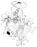 36" Cutting Deck Diagram and Parts List for 30113 6000001-6999999 - 1986 Toro Lawn Mower
