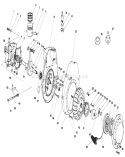 Crankcase and Flywheel Assembly Diagram and Parts List for 30113 6000001-6999999 - 1986 Toro Lawn Mower