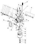 Carburetor Assembly Diagram and Parts List for 30113 7000001-7999999 - 1987 Toro Lawn Mower