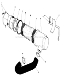 Air Cleaner Assembly Diagram and Parts List for 30113 8000001-8999999 - 1988 Toro Lawn Mower