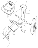 Sulky Kit Diagram and Parts List for 30113 9000001-9999999 - 1989 Toro Lawn Mower