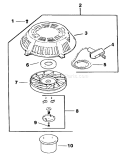 Part Location Diagram of 12-160-01 Kohler Rope