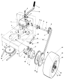 Axle Assembly Diagram and Parts List for 30115 0000001-0999999 - 1990 Toro Lawn Mower