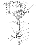 Carburetor Assembly Diagram and Parts List for 30115 9000001-9999999 - 1989 Toro Lawn Mower