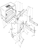 36" Side Discharge Bagging Kit Diagram and Parts List for 30116 5000001-5999999 - 1985 Toro Lawn Mower