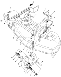 52" Carrier Frame Diagram and Parts List for 30116 6000001-6999999 - 1986 Toro Lawn Mower