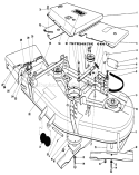 52" Cutting Deck Diagram and Parts List for 30116 6000001-6999999 - 1986 Toro Lawn Mower