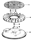 Flywheel-Engine Kohler Diagram and Parts List for 30117 0000001-0999999 - 1990 Toro Lawn Mower