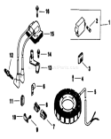 Ignition-Engine Kohler Diagram and Parts List for 30117 0000001-0999999 - 1990 Toro Lawn Mower