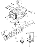 Crankcase-Engine Kohler Diagram and Parts List for 30156 100001-199999 - 1991 Toro Lawn Mower