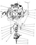 Engine Assembly Diagram and Parts List for 30156 100001-199999 - 1991 Toro Lawn Mower