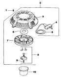 Starter System-Engine-Kohler Diagram and Parts List for 30156 200001-299999 - 1992 Toro Lawn Mower