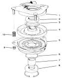 Clutch Assembly Diagram and Parts List for 30156 490001-499999 - 1994 Toro Lawn Mower