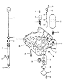 Oil Pan/lubrication-Engine Kohler Diagram and Parts List for 30157 490001-499999 - 1994 Toro Lawn Mower