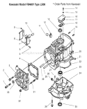 Crankcase Diagram and Parts List for 30165 200000001-200999999 - 2000 Toro Lawn Mower