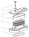Air Filter Diagram and Parts List for 30165 210000001-210999999 - 2001 Toro Lawn Mower