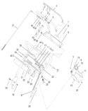 Handle and Control Panel Assembly Diagram and Parts List for 30165 210000001-210999999 - 2001 Toro Lawn Mower