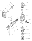 Piston/crankshaft Diagram and Parts List for 30165 210000001-210999999 - 2001 Toro Lawn Mower