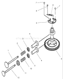 Valves and Camshaft Assembly Kawasaki Diagram and Parts List for 30165 220000001-220999999 - 2002 Toro Lawn Mower