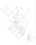 Brake Pulley and Wheel Assembly Diagram and Parts List for 30165 220000001-220999999 - 2002 Toro Lawn Mower