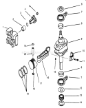 Piston/crankshaft Diagram and Parts List for 30165 5900001-5999999 - 1995 Toro Lawn Mower