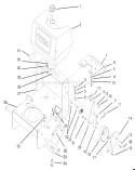Frame, Fuel Tank and Wheel Drive Idler Diagram and Parts List for 30165 890001-899999 - 1998 Toro Lawn Mower