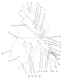 Handle Assembly Diagram and Parts List for 30165 890001-899999 - 1998 Toro Lawn Mower