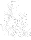 Part Location Diagram of 93-7437-01 Toro Panel-Bottom