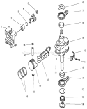 Part Location Diagram of 13107-2253 Kawasaki Shaft