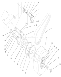 Axle, Brake, Wheel Drive and Belts Diagram and Parts List for 30165 990001-999999 - 1999 Toro Lawn Mower