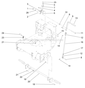 Part Location Diagram of 1-303020 Toro GRIP-LEVER